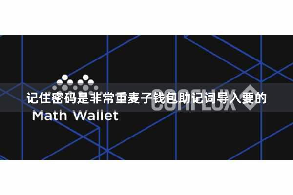 记住密码是非常重麦子钱包助记词导入要的
